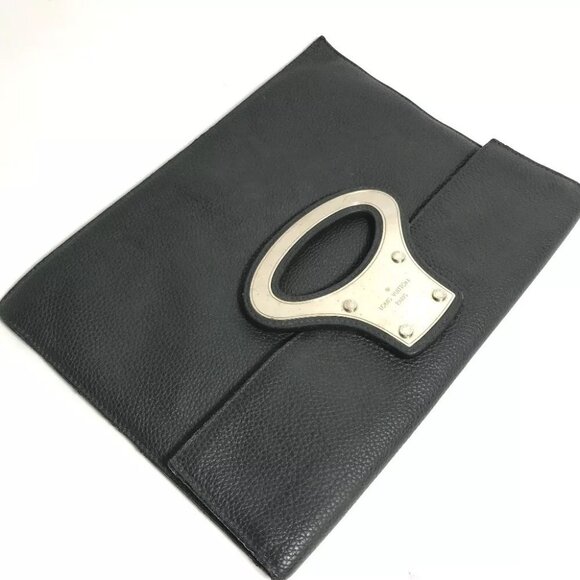 Auth LOUIS VUITTON M48811 portfolio 2WAY Hand Bag Clutch Taurillon Clemence Leat - Picture 8 of 14